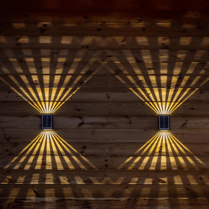 ✨Vente du dernier jour 49% de réduction☀️Applique murale solaire colorée à 4 LED pour extérieur, étanche