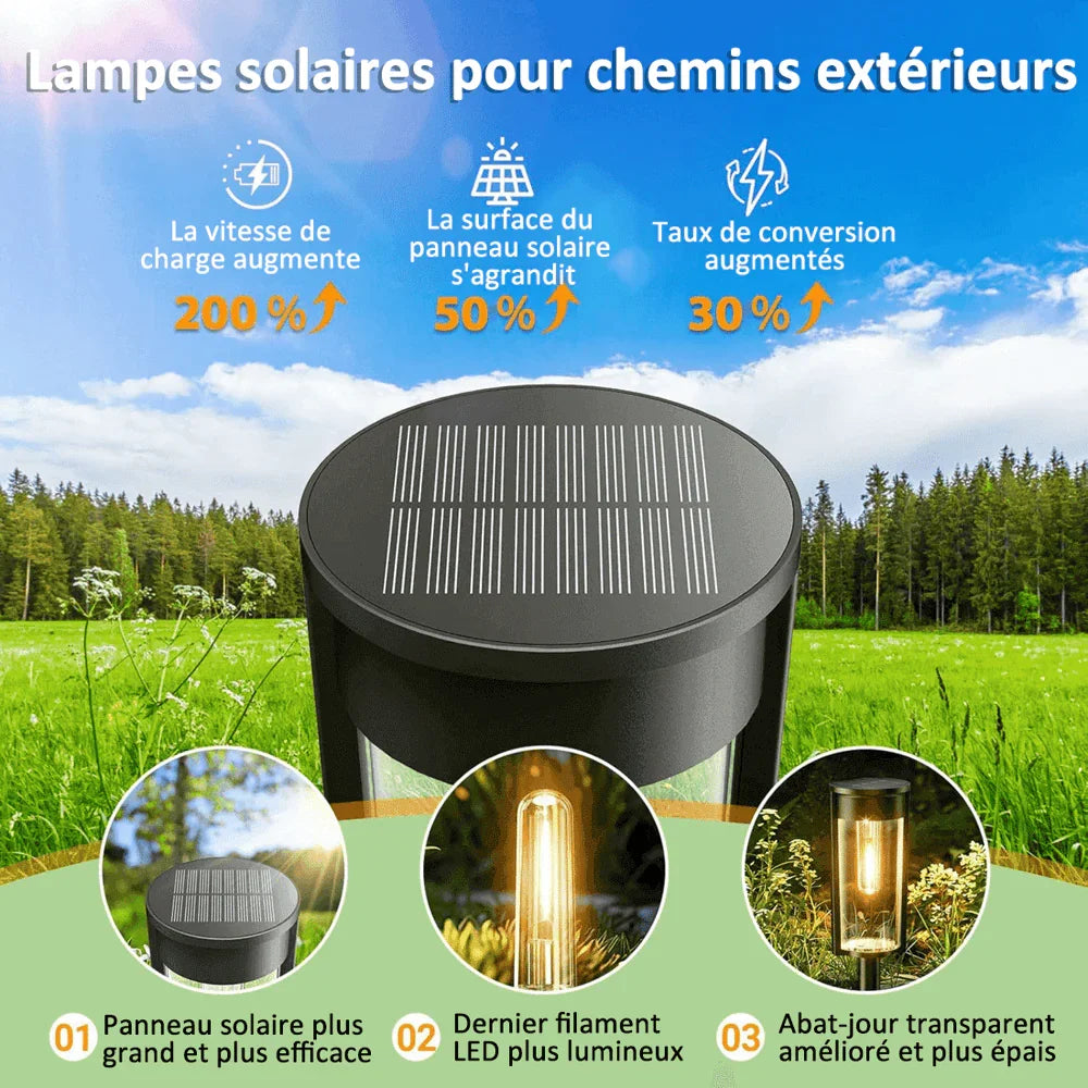 🔥 Vente Flash 49% de Réduction ✨ Lampes Solaires de Cheminement
