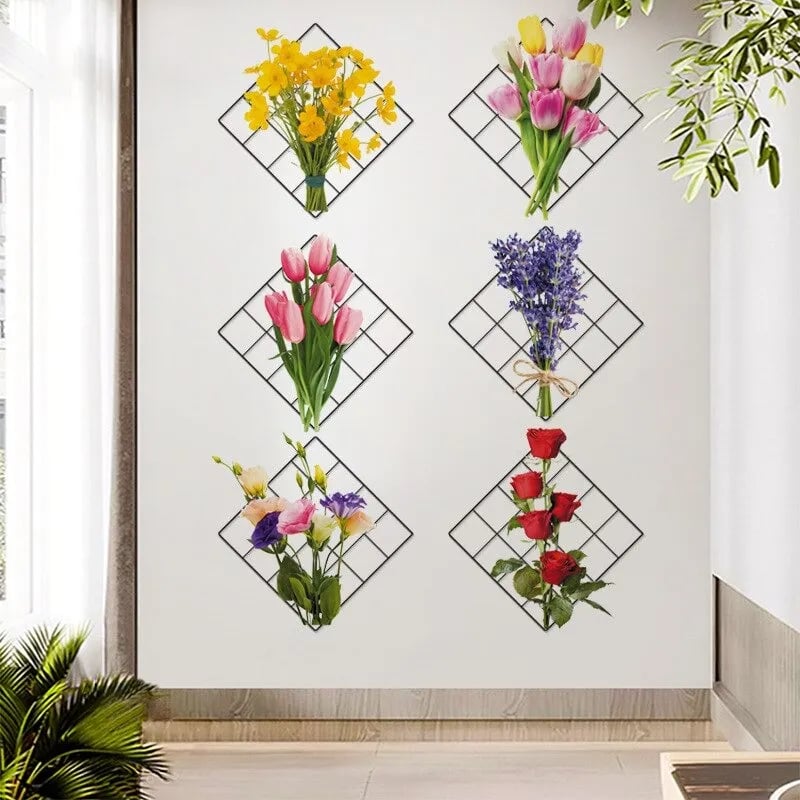 Autocollant mural 3D plante verte